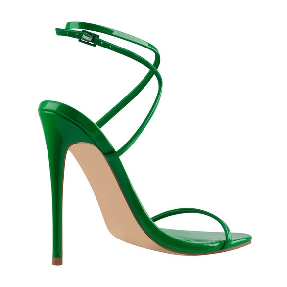Stunning new size 7 green vegan leather sandals - Picture 5 of 7